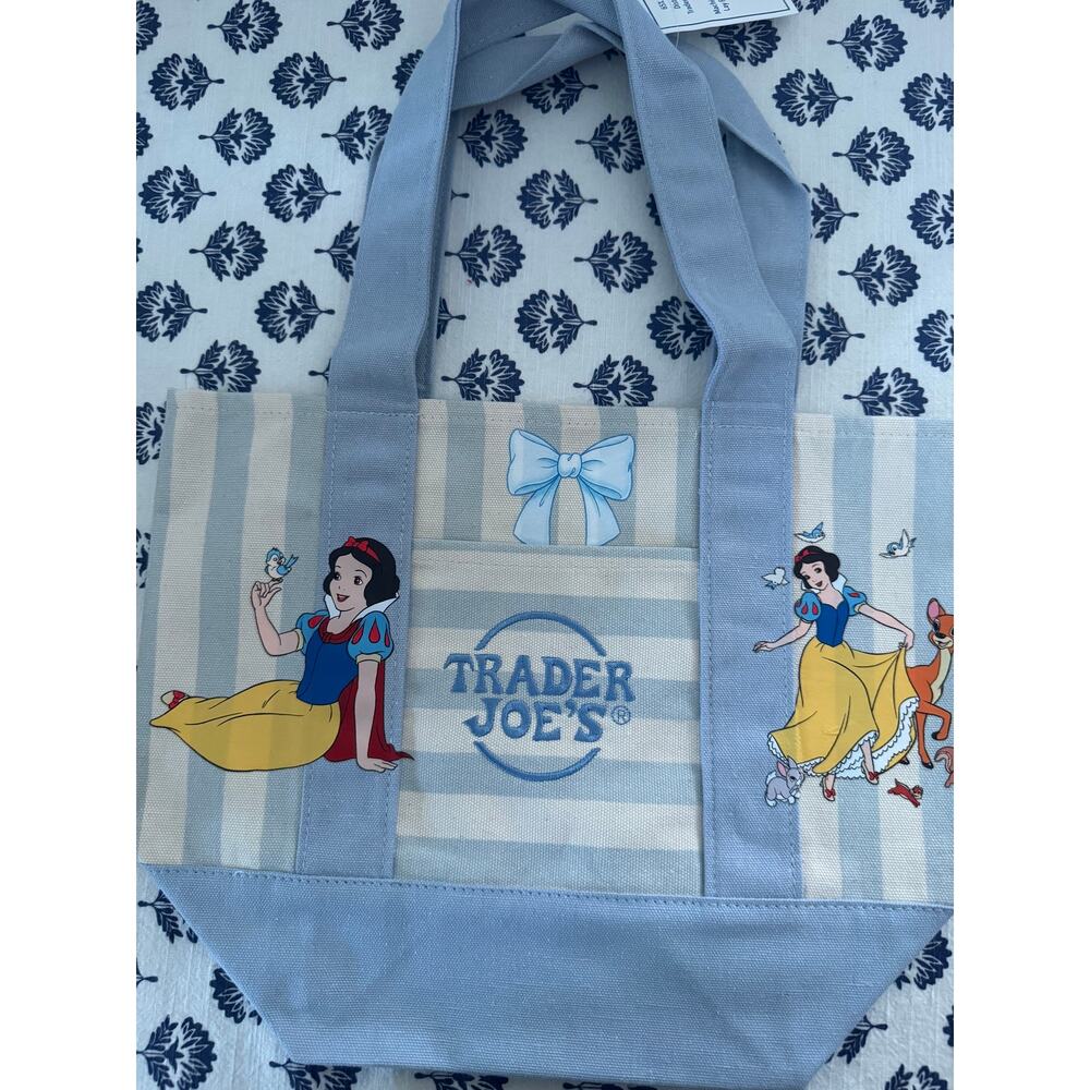 Disney Snow White Striped Custom Made Trader Joes Mini Tote